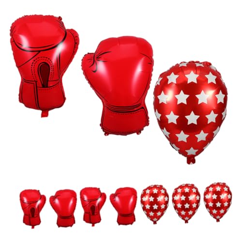 Healifty 12 Stück Boxhandschuh Folienballons – Aufblasbare Boxhandschuhe Wrestling Partyzubehör Sport Geburtstagsdekorationen Für Die Sportparty Dekoration von Healifty