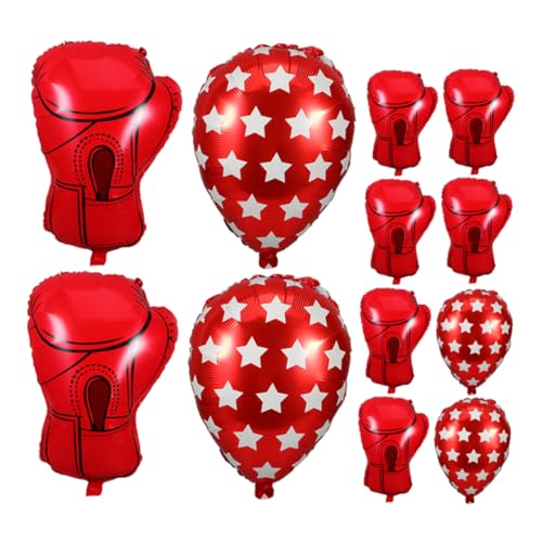 Healifty 12 Stück Boxhandschuh-luftballons: Aufblasbare Boxhandschuhe Und Sandsack-wrestling-partyzubehör, Geburtstagsdekoration, Sport-partygeschenke von Healifty