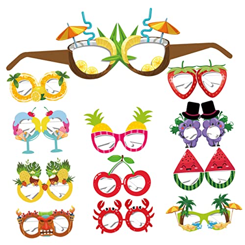 Healifty 12 Stück Lustige Sommer Papierbrillen für für Strand Luau und Karnevalsfeiern Foto Requisiten für Tropische Sommerpartys Frucht und Sommerdesigns Healifty 12 Stück Lustige Sommer Papierbrillen für für Strand Luau und Karnevalsfeiern Foto Requisiten für Tropische Sommerpartys Frucht und Sommerdesigns von Healifty