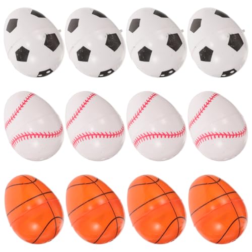 Healifty 12 Stück -Sporteier Zu Öffnende Ostereier Fußball-Partygeschenke Geschenktüten Süßigkeiten- Schule Karneval Klassenzimmer Preise Dekorationen Healifty 12 Stück -Sporteier Zu Öffnende Ostereier Fußball-Partygeschenke Geschenktüten Süßigkeiten- Schule Karneval Klassenzimmer Preise Dekorationen von Healifty