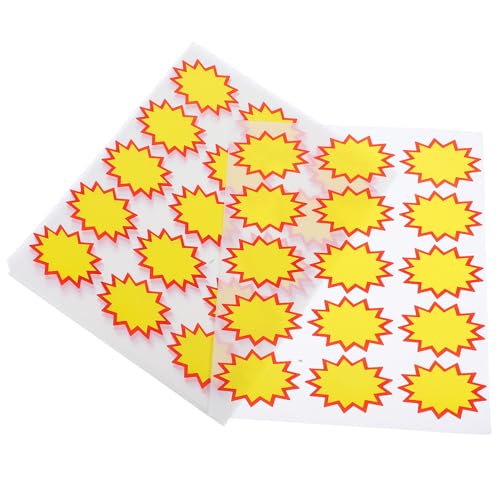 Healifty 180 Stück Preisetiketten für Einzelhandel Selbstklebende Sticker Leuchtendem für Supermärkte Besondere Rabatte Beschriftbar Etiketten Bögen Healifty 180 Stück Preisetiketten für Einzelhandel Selbstklebende Sticker Leuchtendem für Supermärkte Besondere Rabatte Beschriftbar Etiketten Bögen von Healifty