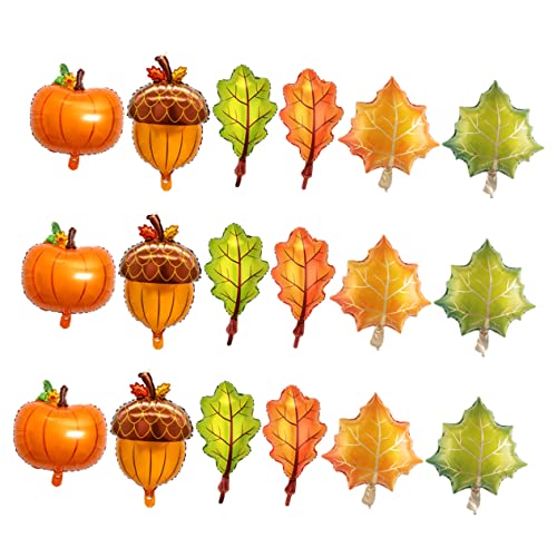 Healifty 18Stücke Teiliges Herbst Girlanden Ballon für Thanksgiving Kürbis Ahornblätter für Herbstpartys und Festliche Anlässe von Healifty