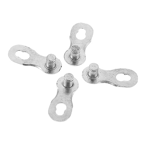 Healifty 2 Paare Fahrradkettenanschluss Fahrrad Kettenadapter Fahrradkettenverbinder Fahrradkettenschnalle Fahrradkettengliedschnalle Radfahren Radkettengelenk Silver Stahl von Healifty