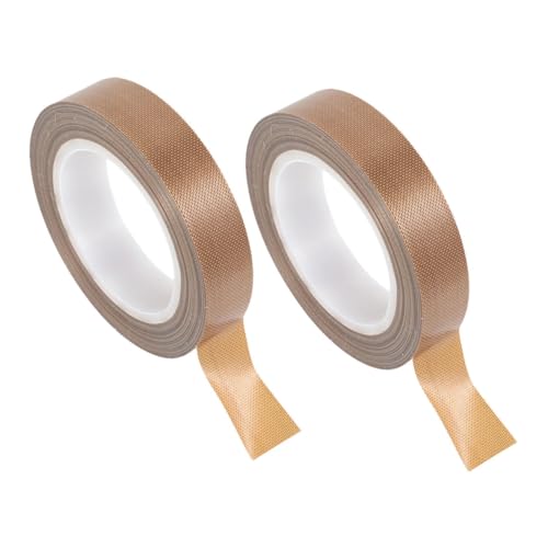 Healifty 2 Rollen Hochtemperaturband Handsiegelband Vakuumierband Für Lebensmittel Dichtband Handvakuumierband Ptfe-band Für Vakuumierer Klebeband Für Vakuumierer Ptfe-bänder Isolierbänder von Healifty