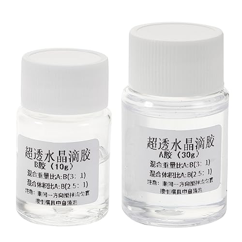 Healifty 2 Sätze Kristall-Epoxy Klarer Kleber Epoxidklebstoff Bausatz aus Epoxidharz Epoxidharzkleber zweiteiliges Epoxidharz 2-teiliger Epoxid-Holzspachtel 2-teiliges Epoxid Transparent Healifty 2 Sätze Kristall-Epoxy Klarer Kleber Epoxidklebstoff Bausatz aus Epoxidharz Epoxidharzkleber zweiteiliges Epoxidharz 2-teiliger Epoxid-Holzspachtel 2-teiliges Epoxid Transparent von Healifty
