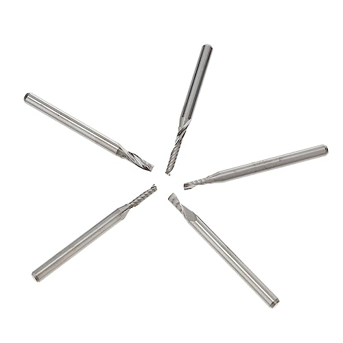 Healifty 2 Sätze Wolfram stahl fräser Holzbearbeitung Mahlen werkzeug Fräser gravieren Gravierfräser Gravurfräser Schaftfräser CNC-Fräse Stahlfräser Silber von Healifty