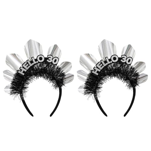 Healifty 2 Stück Happy Birthday-Stirnbänder für Frauen und Mädchen – Prinzessinnenkrone, Haarschmuck – Stirnband-Dekoration für Geburtstagspartys Healifty 2 Stück Happy Birthday-Stirnbänder für Frauen und Mädchen – Prinzessinnenkrone, Haarschmuck – Stirnband-Dekoration für Geburtstagspartys von Healifty