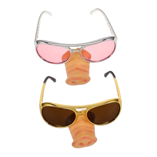 Healifty 2 Stück Schweinenasenbrille Lustige Cosplay Partybrille Gold Einzigartige Accessoires für Erwachsene Fotorequisiten und Partyspaß Healifty 2 Stück Schweinenasenbrille Lustige Cosplay Partybrille Gold Einzigartige Accessoires für Erwachsene Fotorequisiten und Partyspaß von Healifty