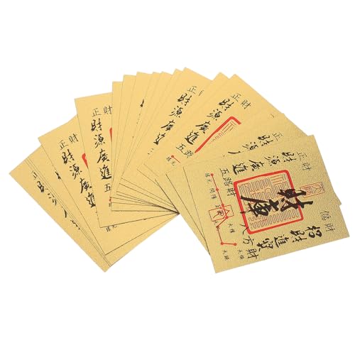 Healifty 20 Glücksbringer Amulettkarten Feng Shui Glückskarten Im Chinesischen Stil Tai Sui Zum Anziehen Von Reichtum Und Glück – Ideal Für Freunde Und Familie Healifty 20 Glücksbringer Amulettkarten Feng Shui Glückskarten Im Chinesischen Stil Tai Sui Zum Anziehen Von Reichtum Und Glück – Ideal Für Freunde Und Familie von Healifty