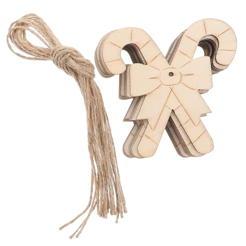 Healifty 20 Stück Holzhandwerk Weihnachtsornamente Unvollendete Holzscheiben zum Basteln Diy Malmaterial für Kreative Feiertagsdekorationen Leicht und für Geschenkanhänger und Gestaltungen von Healifty
