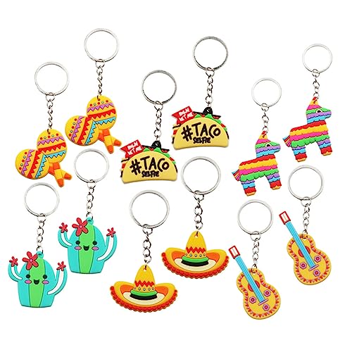 Healifty 24Stücke Mexikanische Fiesta Schlüsselanhänger Cartoon Schlüsselringe für Partys Gepäckdekoration und Designs für Feierlichkeiten Healifty 24Stücke Mexikanische Fiesta Schlüsselanhänger Cartoon Schlüsselringe für Partys Gepäckdekoration und Designs für Feierlichkeiten von Healifty