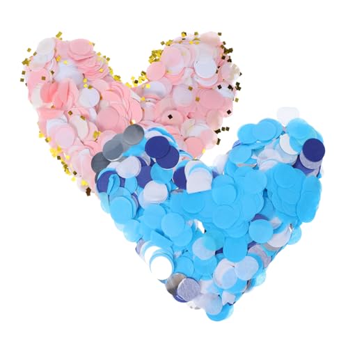 Healifty 2Er-Pack Runde Papierstücke und Hellrosa für Ballondekoration Tischstreudeko und Event Accessoires Glitzernde Feierbedarf von Healifty