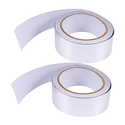 Healifty 2Stücke Hochtemperatur Aluminiumfolie Klebeband Hitzebeständiges Wärmeisolierendes und Feuchtigkeitsbeständiges Klebeband für Vielseitige Anwendungen von Healifty