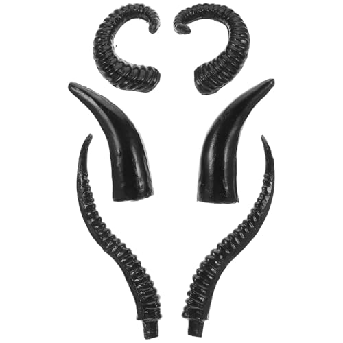 Healifty 3 Paar künstliche Tierhörner: Kostüm realistisches Schaf-/Ochsen-/Antilopenhorn für Cosplay-Partys, Halloween, DIY-Bastelarbeiten, festliche Dekoration Healifty 3 Paar künstliche Tierhörner: Kostüm realistisches Schaf-/Ochsen-/Antilopenhorn für Cosplay-Partys, Halloween, DIY-Bastelarbeiten, festliche Dekoration von Healifty