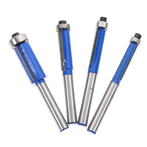 Healifty 3 Sätze Teiliges Flöten Fräser Hochgeschwindigkeits Tungstenstahl Router Bit Für Präzises Trimmen Holzbearbeitung Für Schnitte Langlebige 4 Stück * 3 von Healifty
