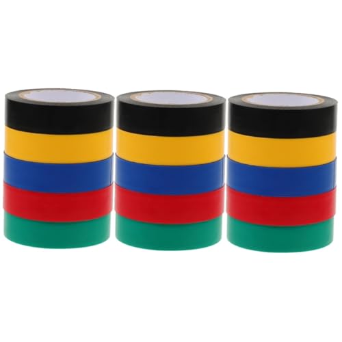 Healifty 3 Sätze Wasserdichtes Isolierband Multi Zweck Gaffers Tape Schwarzes Band Ziehen Um Farbiges Klebeband Blau Streifen Weiß Aus -klebeband Rotes Isolierband Pvc 5 Rollen * 3 Healifty 3 Sätze Wasserdichtes Isolierband Multi Zweck Gaffers Tape Schwarzes Band Ziehen Um Farbiges Klebeband Blau Streifen Weiß Aus -klebeband Rotes Isolierband Pvc 5 Rollen * 3 von Healifty