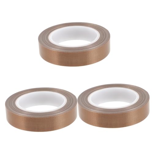 Healifty 3 Stück Teflonband Thermoband Vakuumierband Essen Mund Für Ersatz Des Dichtungsbandes Maschine Klebrig Handsiegelband Folienband Klebeband Klar Tasche Abdichtband Packband Klar von Healifty