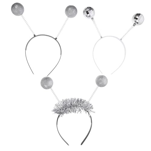 Healifty 3 Stück Teiliges Disco Ball Stirnband mit Glitzerbällen für Halloween Partys Kostümpartys und Feierlichkeiten Einzigartiges Design und Elastische Passform für Kopf Healifty 3 Stück Teiliges Disco Ball Stirnband mit Glitzerbällen für Halloween Partys Kostümpartys und Feierlichkeiten Einzigartiges Design und Elastische Passform für Kopf von Healifty