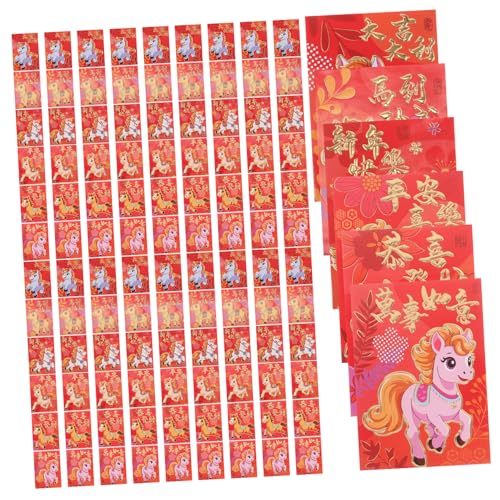 Healifty 300 Stück Rote Umschläge Zum Chinesischen Neujahr – 2026, Jahr Des Pferdes, Rotes Päckchen, Hong Bao, Frühlingsfest, Glücksgeldtaschen Für China, Hochzeit, Geburtstag Healifty 300 Stück Rote Umschläge Zum Chinesischen Neujahr – 2026, Jahr Des Pferdes, Rotes Päckchen, Hong Bao, Frühlingsfest, Glücksgeldtaschen Für China, Hochzeit, Geburtstag von Healifty