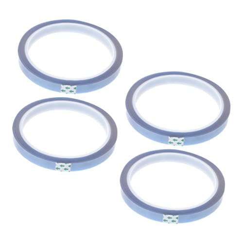 Healifty 4 Rollen Hitzebeständiges Klebeband Hochtemperatur Tape für Sublimation für DIY Projekte Wärmeübertragungen mit Einfacher Handhabung Rückstandsfreiem Abziehen von Healifty