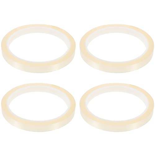Healifty 4 Rollen Hitzebeständiges Klebeband Transferband Klebeband Wärmeband Wärmewiderstandsband Wärmeübertragungsband Hitzebeständiges Ofenband Hochhitzeband Transparente von Healifty