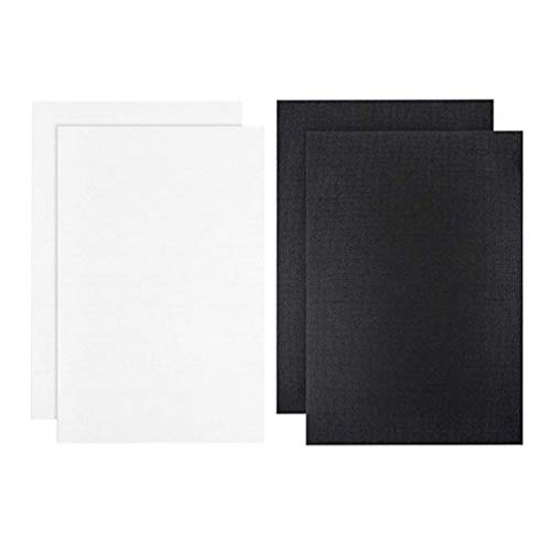 Healifty 4 Stück Aida Kreuzstich Stoff Schwarz & Weiß Stickstoff Stoff Baumwolle Material 17. 7 X 11. 8 Zoll von Healifty