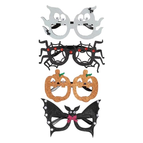 Healifty 4Stücke Teiliges Lustige Halloween Brillen Kürbis Fledermaus und Spinne Kreative Kostümaccessoires für für Halloween Partys und Healifty 4Stücke Teiliges Lustige Halloween Brillen Kürbis Fledermaus und Spinne Kreative Kostümaccessoires für für Halloween Partys und von Healifty