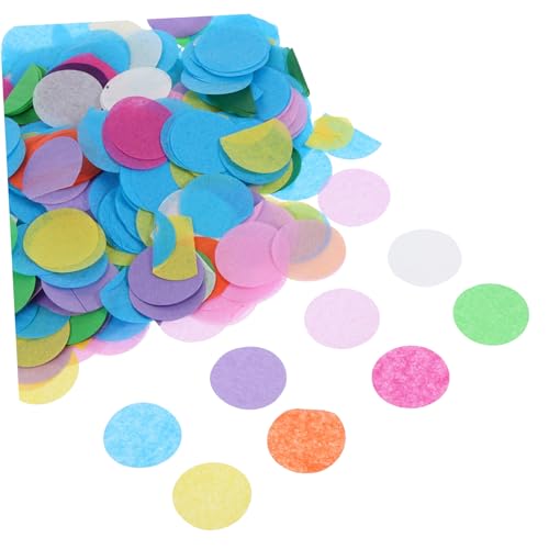 Healifty 5 Packungen Seidenpapier Konfetti für Tischdekorationen Runde Papierkreise für Hochzeiten Partys und Bastelprojekte pro Packung Healifty 5 Packungen Seidenpapier Konfetti für Tischdekorationen Runde Papierkreise für Hochzeiten Partys und Bastelprojekte pro Packung von Healifty