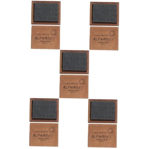 Healifty 5 Sätze Retro Holzstempel Diy Alphabet Stempel für Tagebuch und Handwerk Vielseitig Einsetzbar für Geschenkanhänger Karten und für Kreative Bastelprojekte Healifty 5 Sätze Retro Holzstempel Diy Alphabet Stempel für Tagebuch und Handwerk Vielseitig Einsetzbar für Geschenkanhänger Karten und für Kreative Bastelprojekte von Healifty