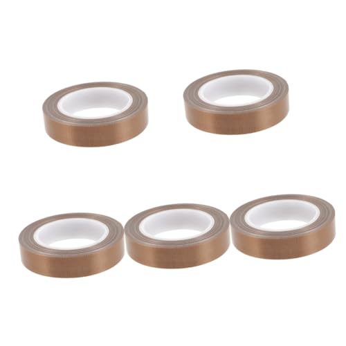 Healifty 5 Stück Teflonband Thermal- Klebeband klar Essen Und Ersatz des Dichtungsbandes für Küchen-Vakuumierer Hochtemperatur-Vakuumdichtungsband ohne Leckage Handvakuumierband Abdichtband von Healifty
