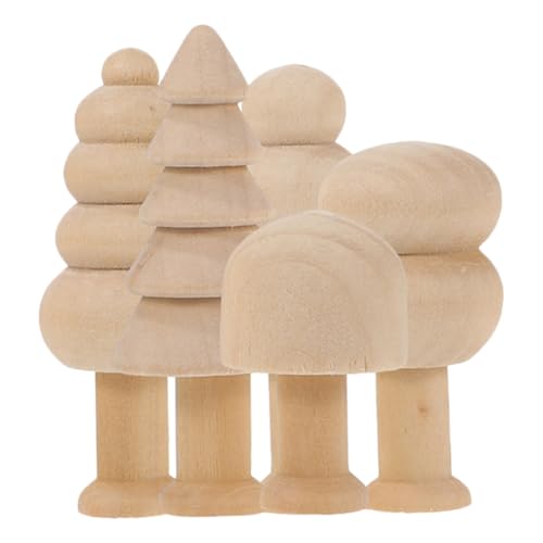 Healifty 5 Stück Teiliges Unbemalte Holzfiguren für Miniatur Weihnachtsbaum und Pilzornamente zum Basteln DIY Malerei und Kreative Gestaltung von Holzspielzeug Healifty 5 Stück Teiliges Unbemalte Holzfiguren für Miniatur Weihnachtsbaum und Pilzornamente zum Basteln DIY Malerei und Kreative Gestaltung von Holzspielzeug von Healifty