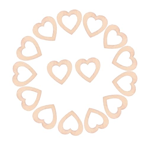 Healifty 500 Stück Hollow Heart Wooden Cutouts für Diy Bastelprojekte Tischdekorationen und Hochzeiten Romantische Rustikale für Valentinstag und Partys von Healifty