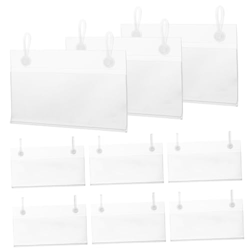 Healifty 50Stücke Preisschildhalter für Supermärkte Transparente Etikettenhalter für Preisdisplay Stabiler Preisetikettenclip für Obst und Gemüse Vielseitig Einsetzbar von Healifty