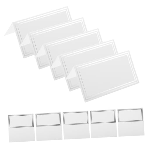Healifty 50Stücke Tischkarten für Hochzeiten und Partys Hochwertige Platzkarten für Gäste für Persönliche Gestaltung und Einfache Verwendung von Healifty