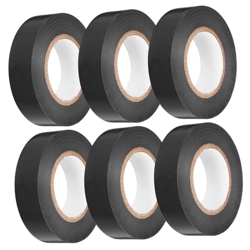 Healifty 6 Rollen Isolierband Klebeband Reflektierender Band Verlängerungskabel Kabelbinder industrie klettband baumgurt zum anbinden Kabelisolierung Drahtband Hochtemperaturband PVC Black Healifty 6 Rollen Isolierband Klebeband Reflektierender Band Verlängerungskabel Kabelbinder industrie klettband baumgurt zum anbinden Kabelisolierung Drahtband Hochtemperaturband PVC Black von Healifty
