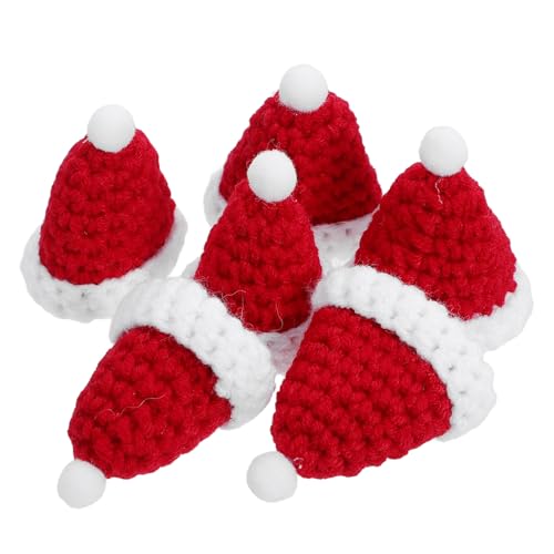Healifty 6 Stück Weihnachts-Mini-Strickmützen, kleine Weihnachtsmann-Puppenmützen, Flaschenverschlüsse für Weihnachtsbaum-Hängeornamente, Schneemänner, Kunst und Handwerk Healifty 6 Stück Weihnachts-Mini-Strickmützen, kleine Weihnachtsmann-Puppenmützen, Flaschenverschlüsse für Weihnachtsbaum-Hängeornamente, Schneemänner, Kunst und Handwerk von Healifty