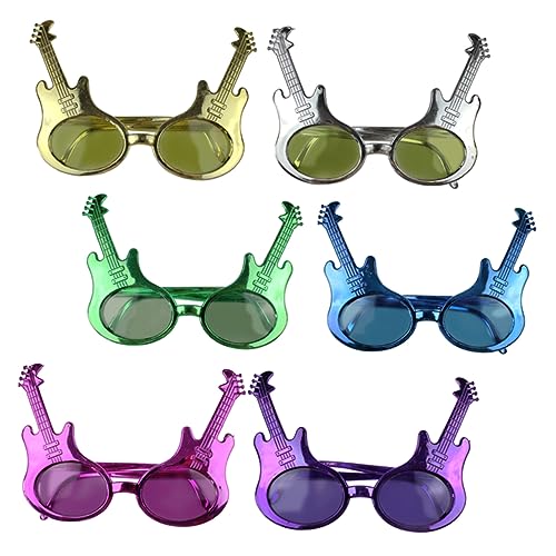 Healifty 6Stücke Gitarrenform Partybrillen Lustige Accessoires für Partys Kreative und Brillen für Maskerade Musikfestivals und Karneval Einzigartige Partybrille Healifty 6Stücke Gitarrenform Partybrillen Lustige Accessoires für Partys Kreative und Brillen für Maskerade Musikfestivals und Karneval Einzigartige Partybrille von Healifty