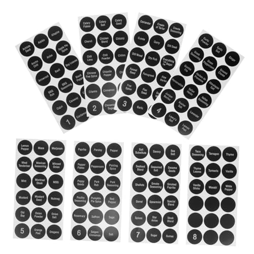 Healifty 8 Blatt Etikett Für Gewürzflaschen Nur Zutat Kühlschrank Etikettenaufkleber Für Behälter Schwarz Wiederverwendbar Glasetiketten Name Pvc Selbstklebend Black Healifty 8 Blatt Etikett Für Gewürzflaschen Nur Zutat Kühlschrank Etikettenaufkleber Für Behälter Schwarz Wiederverwendbar Glasetiketten Name Pvc Selbstklebend Black von Healifty