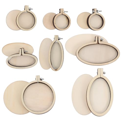 Healifty 8pcs Mini Stickrahmen Stickrahmen rund und oval Kreuzstich Creolen für Kunsthandwerk handliches Nähen und Aufhängen Healifty 8pcs Mini Stickrahmen Stickrahmen rund und oval Kreuzstich Creolen für Kunsthandwerk handliches Nähen und Aufhängen von Healifty