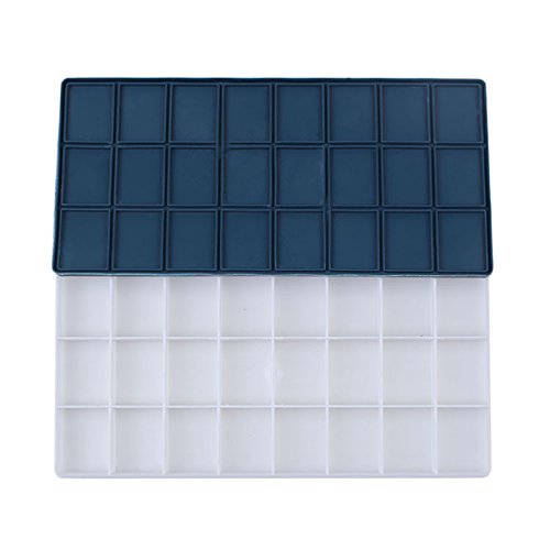 Aquarell Kunststoff Palette mit Deckel (Fächern) von Healifty