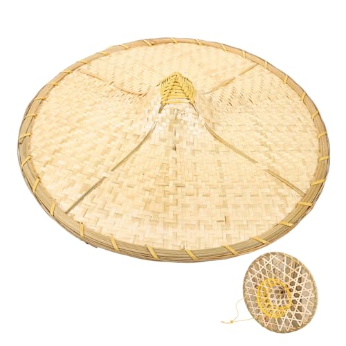 Healifty Chinesischer Bambushut Mit Breiter Krempe Handgefertigter Rustikaler Woven Hut Für Erwachsene Als Sonnenschutz Für Bühnenauftritte Traditioneller Reishut Healifty Chinesischer Bambushut Mit Breiter Krempe Handgefertigter Rustikaler Woven Hut Für Erwachsene Als Sonnenschutz Für Bühnenauftritte Traditioneller Reishut von Healifty