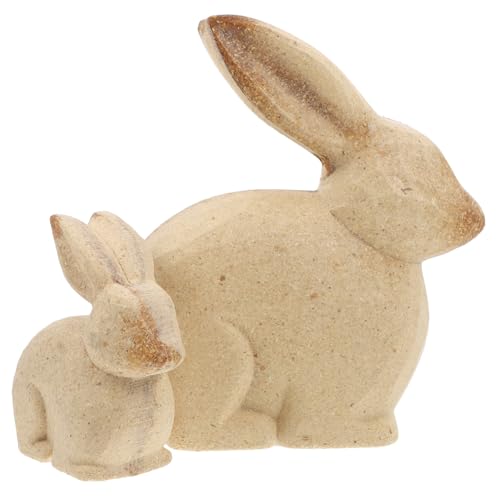 Healifty DIY Holzkaninchen Figuren Set für Kreative Malerei Unfertige Holzskulpturen für und Büroschmuck Bastelideen für Altersgruppen Healifty DIY Holzkaninchen Figuren Set für Kreative Malerei Unfertige Holzskulpturen für und Büroschmuck Bastelideen für Altersgruppen von Healifty