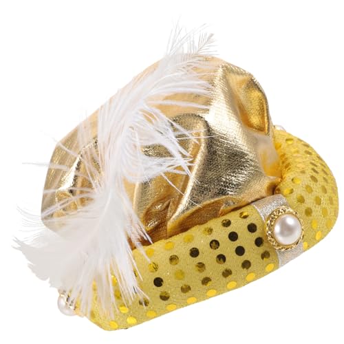 Healifty Dekorativer Hut Für Karneval Goldfarbener Partyhut Für Erwachsene Für Halloween Und Mottopartys Leicht Kreativ Und Foto Requisite von Healifty