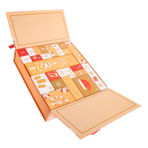 Healifty Diy Weihnachts Adventskalender Boxen aus Karton Befüllbare Countdown Boxen für Familie Kreative Geschenkverpackung für Feiertage Neue Modelle von Healifty