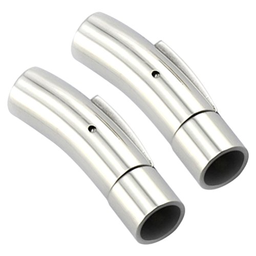Healifty Edelstahl Magnetverschluss passt für Durchmesser 6mm Runde Lederband Ende Verschlüsse 2 STÜCKE Healifty Edelstahl Magnetverschluss passt für Durchmesser 6mm Runde Lederband Ende Verschlüsse 2 STÜCKE von Healifty