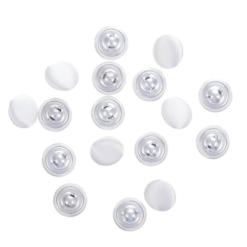 Healifty Elegante weiße Knöpfe für Hochzeitskleid, Set mit 15 Stoffknöpfen für Hemden, Dekorationen und Bastelprojekte, 10 mm, waschbar und strapazierfähig, ideal als Ersatz und Anzug Healifty Elegante weiße Knöpfe für Hochzeitskleid, Set mit 15 Stoffknöpfen für Hemden, Dekorationen und Bastelprojekte, 10 mm, waschbar und strapazierfähig, ideal als Ersatz und Anzug von Healifty