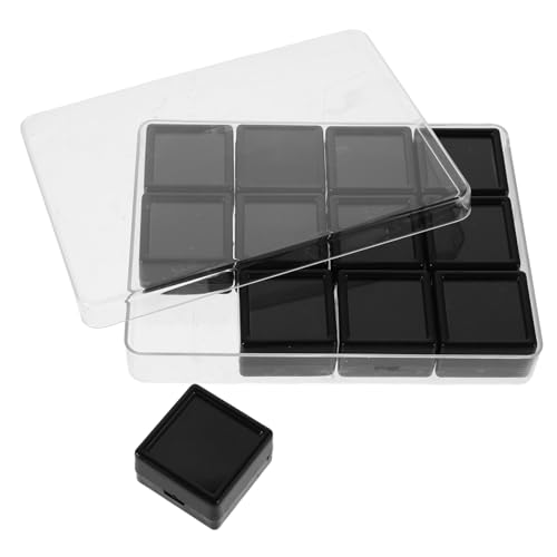Healifty Fach Schmuckstein Organizer mit Deckel und Schwamm für Lose Steine und Ringe Praktische Aufbewahrungslösung Healifty Fach Schmuckstein Organizer mit Deckel und Schwamm für Lose Steine und Ringe Praktische Aufbewahrungslösung von Healifty