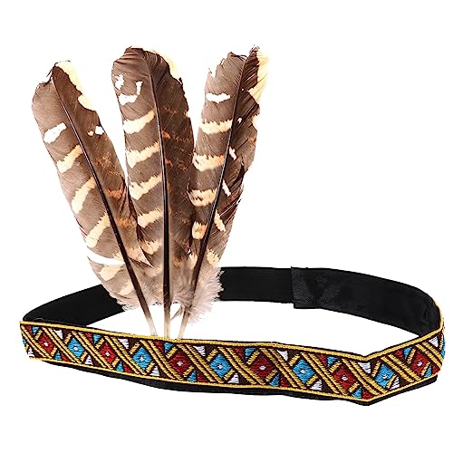 Healifty Federkopfschmuck Für Damen Und Herren Exotisches Stirnband Mit Federn Für Karneval Festival Oder Kostümpartys Leicht Langlebig Und Foto Requisite von Healifty