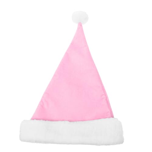 Healifty Festlicher Weihnachtsmann Hut aus Dickem für Erwachsene Warmer Xmas Hut für Partys Weihnachtsfeiern und Festliche Anlässe Luxuriöse Weihnachtsdekoration von Healifty