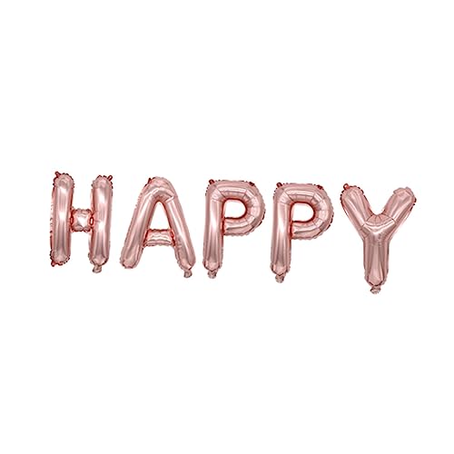 Healifty Happy Anniversary Ballonset aus Aluminiumfolie Roségold für Hochzeiten Geburtstagsfeiern und Feiertagsdekorationen von Healifty